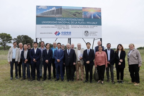 Autoridades de la UNLP y PowerChina. (Fuente: Prensa)