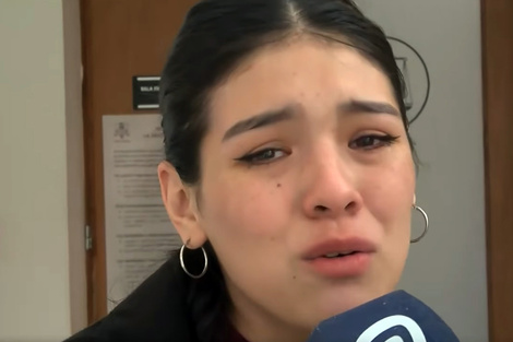 Martina, la novia del joven asesinado.