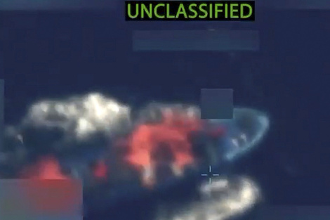 Video del operativo posteado por el secretario de Defensa Pete Hegseth