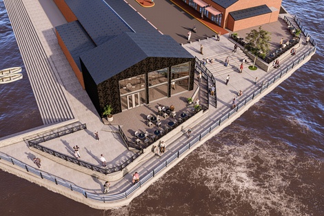 Con la construcción de un nuevo mirador, el Puerto de Frutos se prepara para recibir la próxima temporada de verano