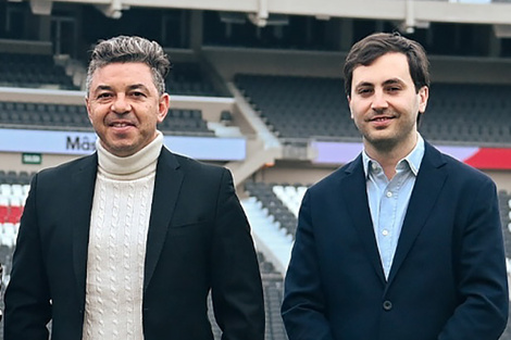 River: primer cara a cara entre Di Carlo, Gallardo y el plantel