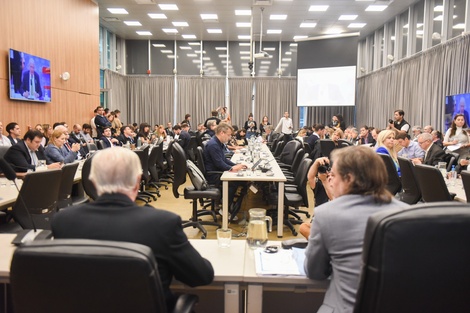 La reunión de la Comisión de Presupuesto de ayer en Diputados.  (Fuente: Prensa Diputados)
