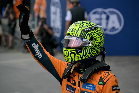 Norris y un gran sábado: conquistó la pole y el sprint (Fuente: AFP)