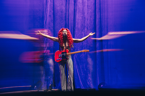 La artista se presentó al aire libre frente a más de 9 mil personas (Fuente: Prensa)