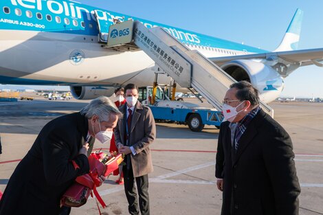 Alberto Fernández llegó a China: los objetivos del viaje presidencial