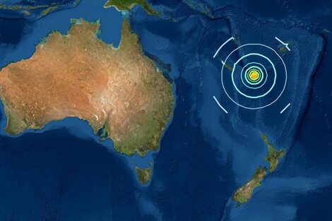 Terremoto y alerta de tsunami en el Pacífico Sur