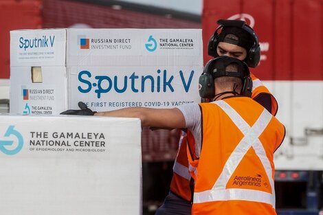 Llegan otras 500 mil Sputnik V y Argentina ya suma 7 millones de dosis