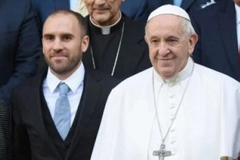 Martín Guzmán se reunió con el papa Francisco en el Vaticano