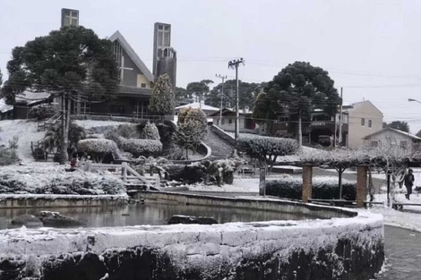 Brasil tuvo una nevada histórica debido a la ola polar