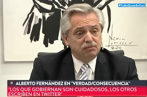 Alberto Fernández: "A todos nos preocupa la economía pero más nos preocupa la salud de la gente"