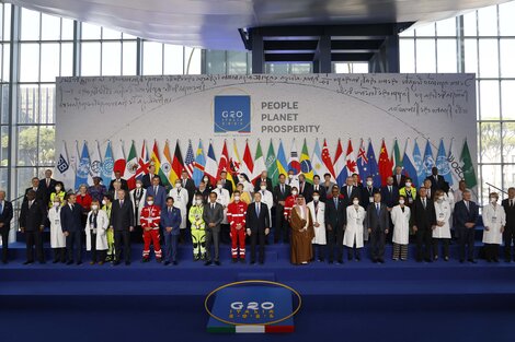 Alberto Fernández participó de la ceremonia de bienvenida de la Cumbre de Líderes del G20 en Roma