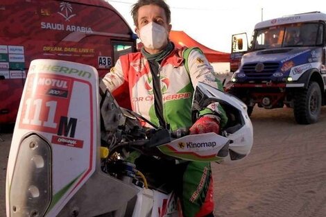 Otra muerte en el Dakar: el motociclista francés Pierre Cherpin murió a cinco días de su caída en la carrera