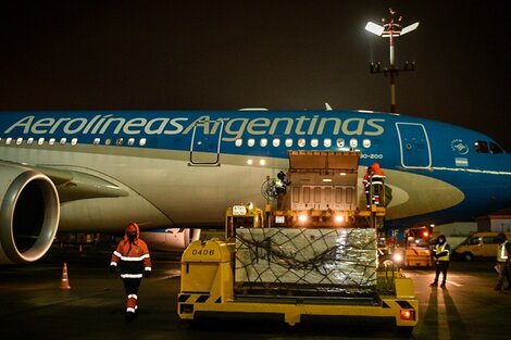 Partió rumbo a Moscú el vuelo número 12 de Aerolíneas para traer más vacunas contra el coronavirus