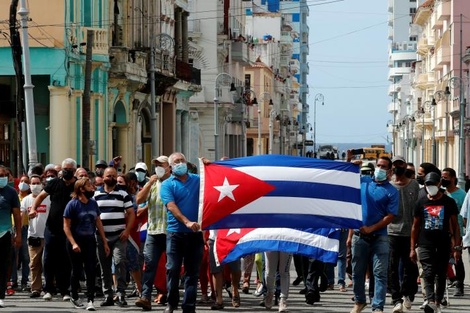 El canciller cubano negó que las protestas sean un "estallido social" y apuntó contra Estados Unidos