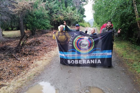 Comenzó la quinta marcha por la soberanía del Lago Escondido