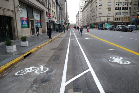 Nuevas ciclovías en las avenidas Córdoba y Corrientes