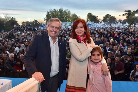 Alberto Fernández y Cristina Kirchner juntos en La Pampa