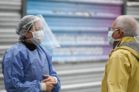 Operativo detectar en el barrio de Recoleta