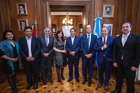 Cristina Kirchner recibió al presidente de Bolivia, Luis Arce