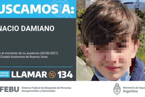 Hallaron a Ignacio Damiano, el adolescente desaparecido durante 24 horas