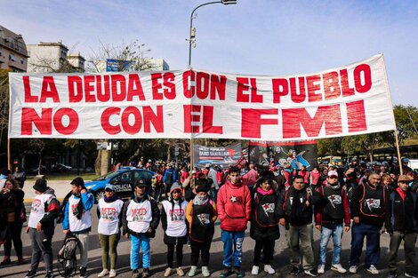 Marchas contra la llegada de la nueva misión del FMI