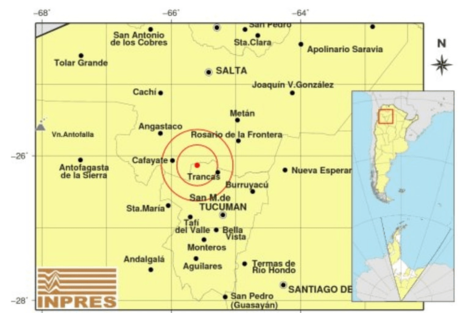 Temblor en Tucumán: un fuerte sismo de 5.6 grados en la escala de Richter sacudió a la provincia