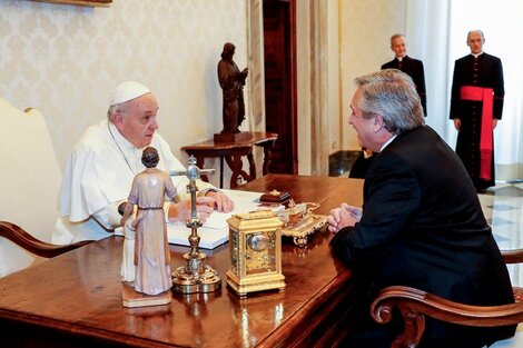 Alberto Fernández se reunió con el papa Francisco en el Vaticano