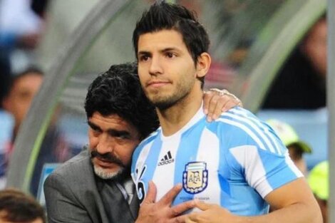 Acusación de "cobarde" y cariño: las idas y vueltas de la relación entre el "Kun" Agüero y Diego Maradona