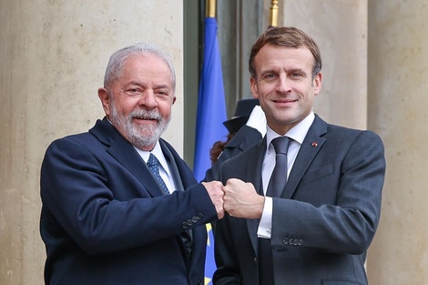 Lula da Silva se reunió con Emmanuel Macron y expresó preocupación por el hambre en Brasil