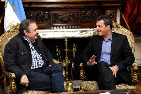 Massa recibió a Alfonsín el nuevo embajador de España