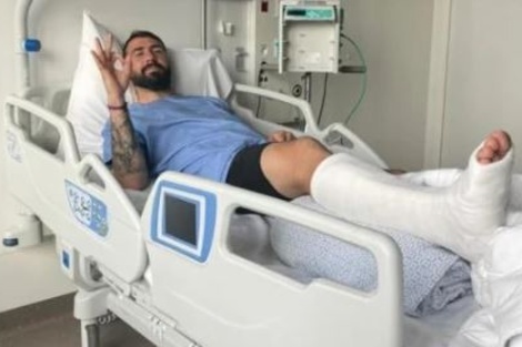 Se operó Lucas Pratto, luego de su lesión en el peroné derecho