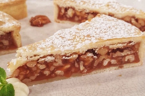 Receta fácil de una tarta de nuez, ideal para un día frío y nublado