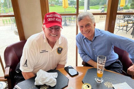 Almuerzo de perdedores: Mauricio Macri comió con Donald Trump en Florida