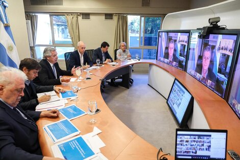 Coronavirus: Alberto Fernández se reunió con los gobernadores para analizar la cuarentena obligatoria