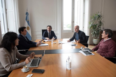 Reunión en Casa Rosada con Larreta para definir como sigue la cuarentena en la ciudad