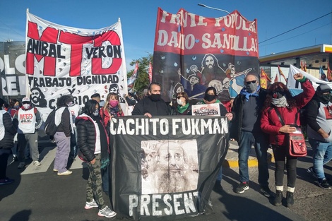 Acto en el puente Pueyrredón a 18 años de los asesinatos de Kosteki y Santillán