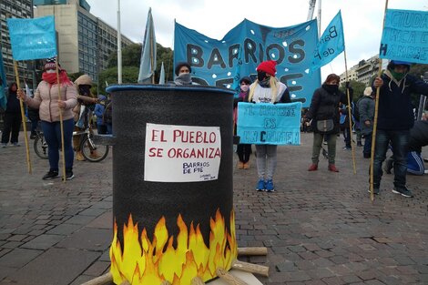 Barrios de Pie realizó una jornada nacional de ollas populares en reclamo de alimentos