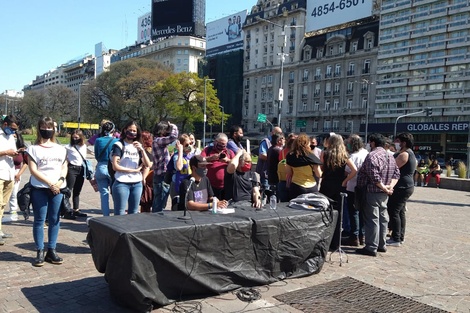 Toma de tierras: Movilización desde el obelisco hasta Guernica en contra del desalojo