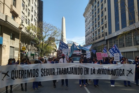 Movilización de trabajadores de Latam