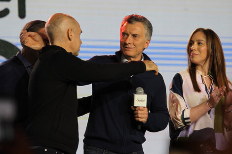 Horacio Rodríguez Larreta, Mauricio Macri y María Eugenia Vidal.