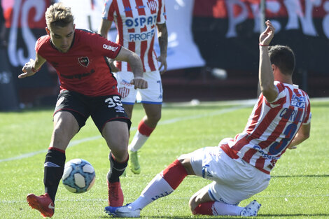 Facundo Nadalín, protagonista en el triunfo de Newell's. (Fuente: Télam)