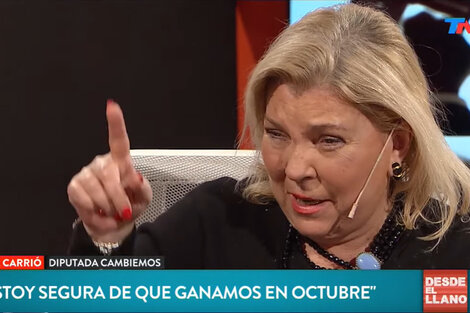 Carrió volvió a prometer que el oficialismo va a ganar las elecciones.