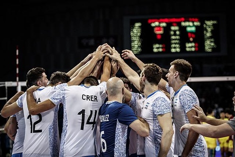 La Selección festeja la clasificación a los Juegos de Tokio 2020.