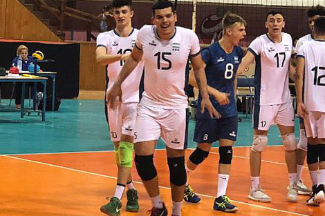 El Sub 19 de Vóley en Túnez.