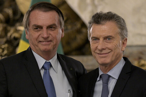 Bolsonaro y Macri, abrasados  