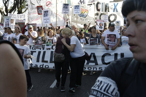 Los manifestantes marcharon desde Congreso hasta Plaza de Mayo.