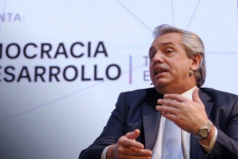 El candidato del Frente de Todos no ahorró críticas al FMI por el préstamo dado al gobierno de Macri.