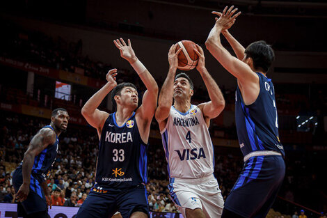 Argentina y un debut en el Mundial a puro triple ante Corea del Sur