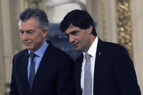 Muricio Macri y Hernán Lacunza.