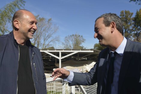 La relación entre Javkin y Perotti es buena.  (Fuente: Sebastián Joel Vargas)